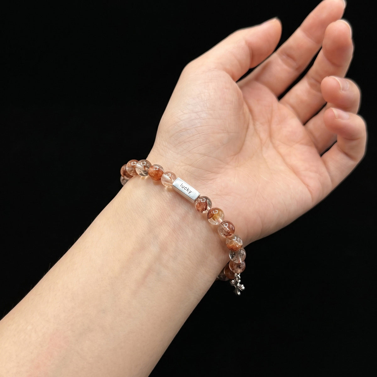 Flower Crystal & Meteorite Bracelet
