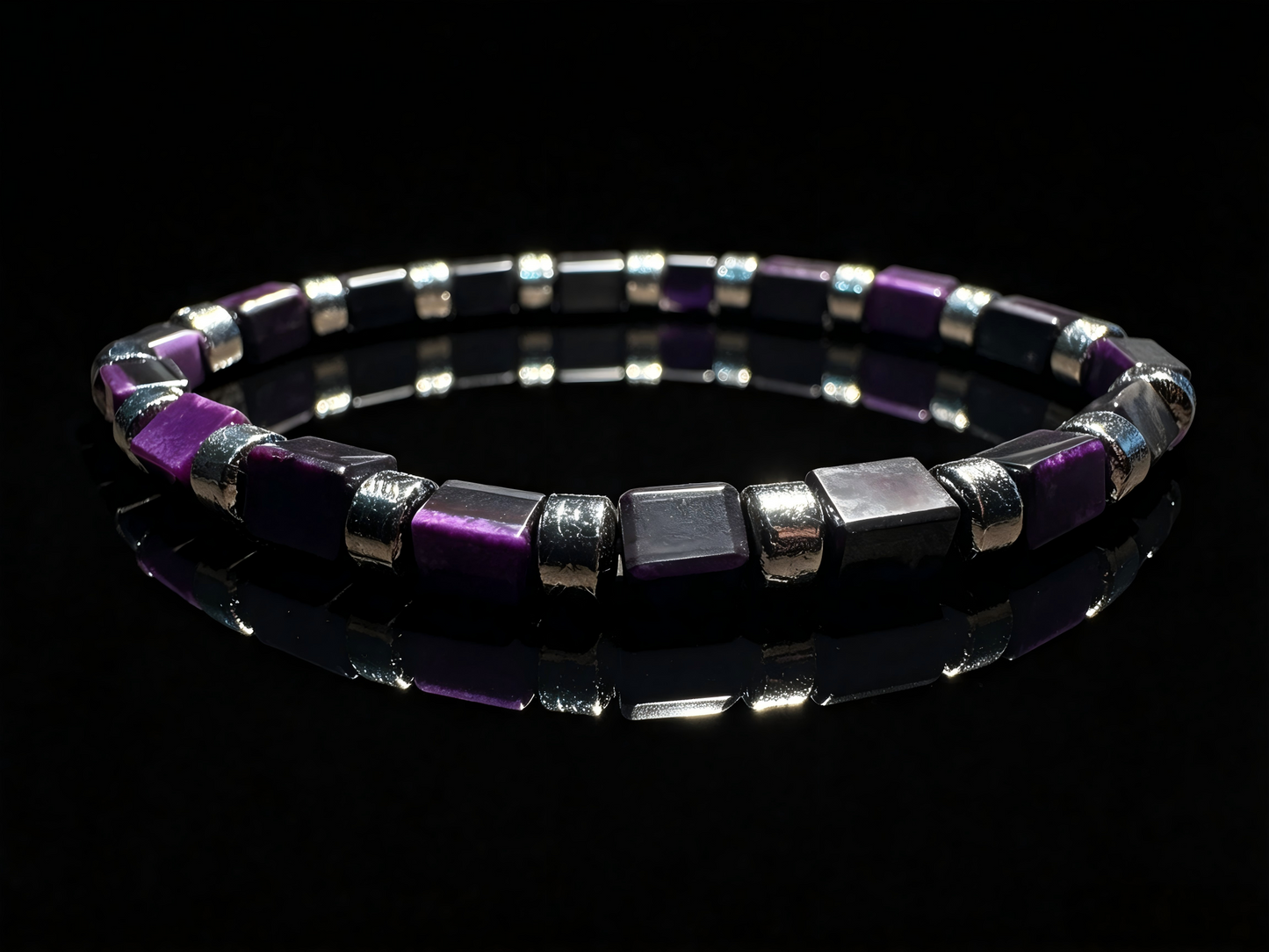 Sugilite × Meteorite Energy Bracelet