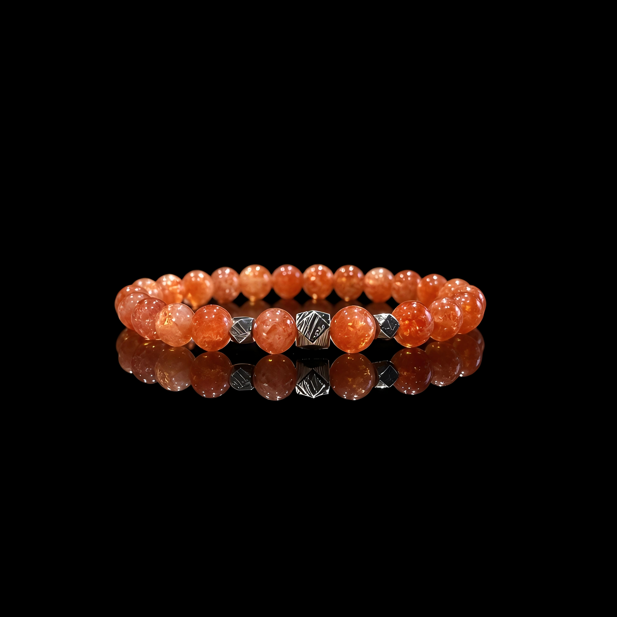Sunstone & Meteorite Bracelet