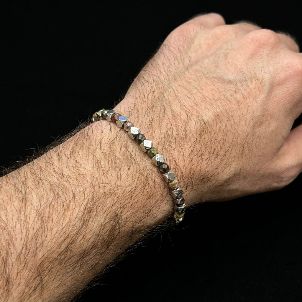 Pietersite & Meteorite Bracelet
