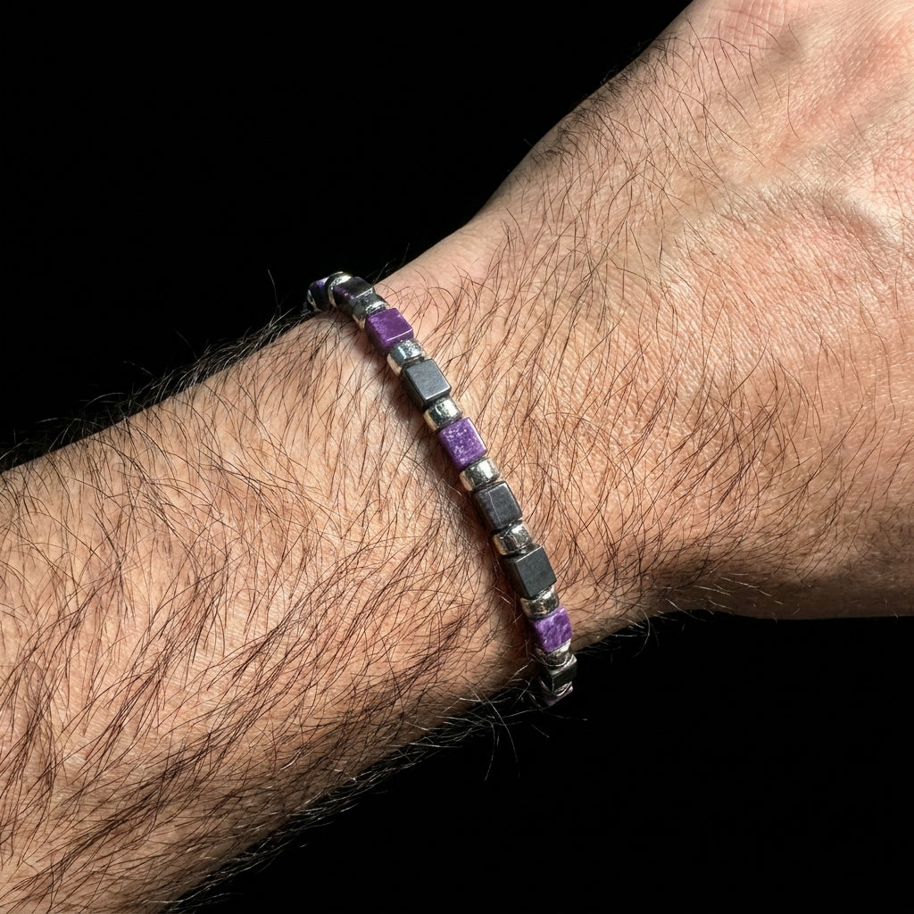 Sugilite & Meteorite Bracelet