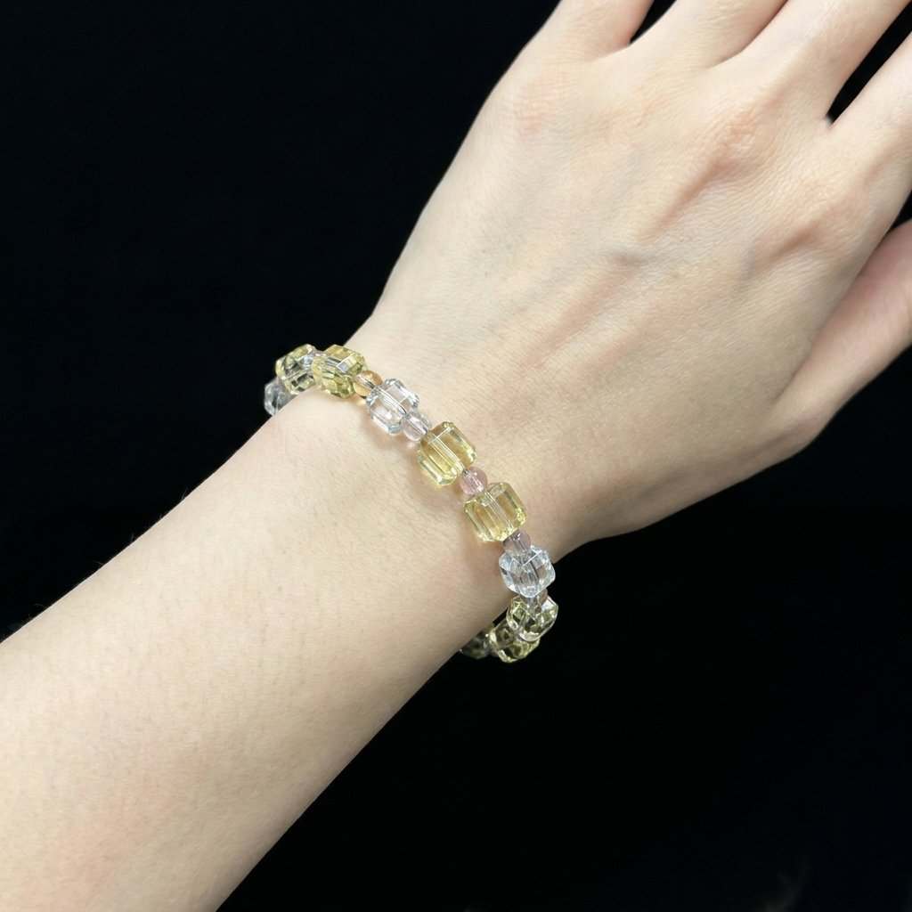 Clear Quartz & Citrine Bracelet