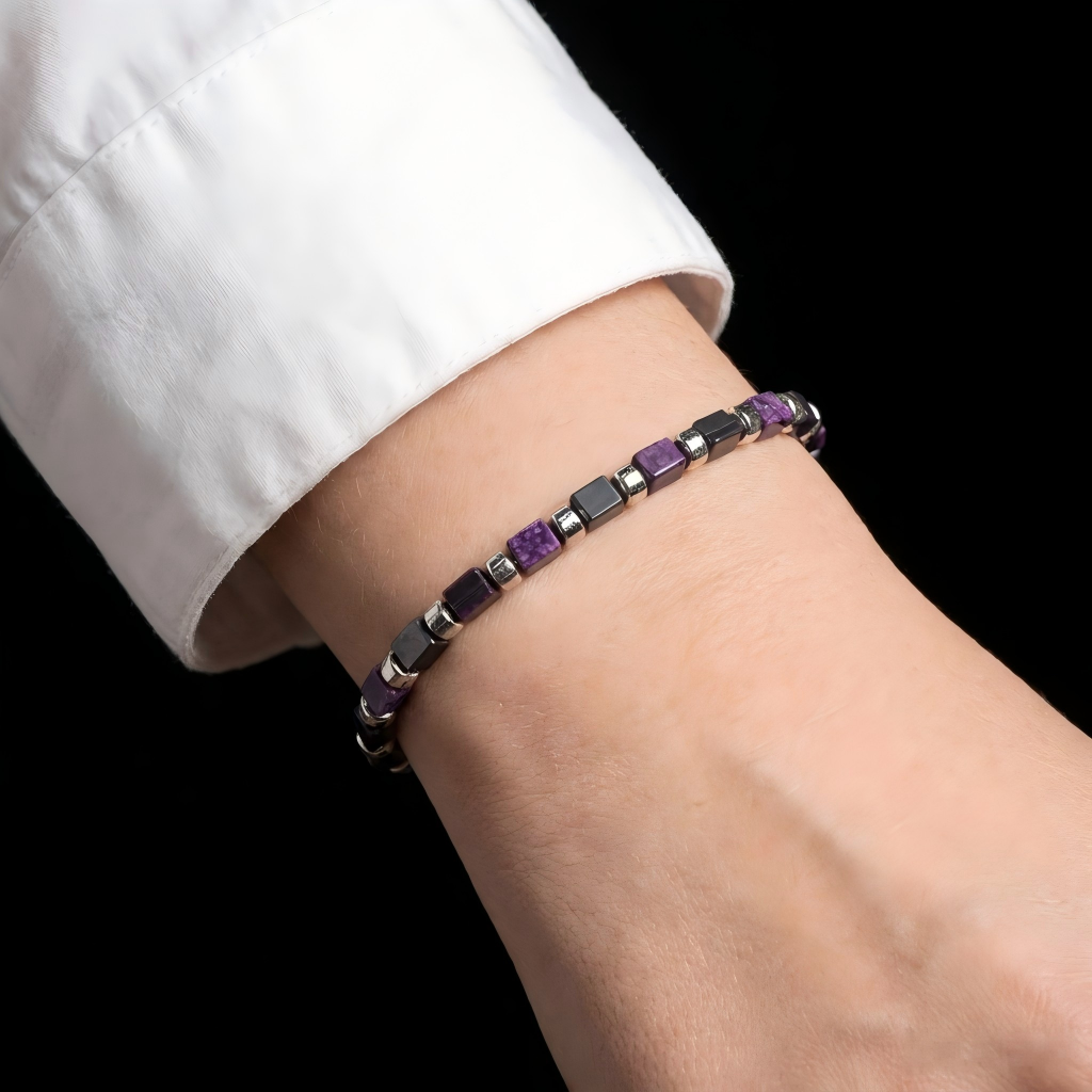 Sugilite & Meteorite Bracelet