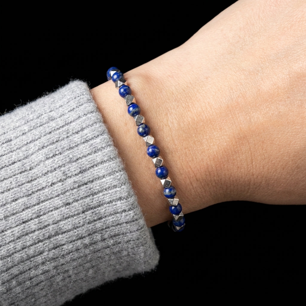 Lapis Lazuli & Meteorite Bracelet（6m）