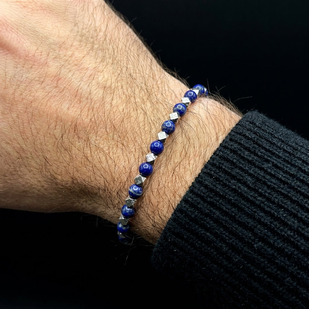 Lapis Lazuli & Meteorite Bracelet（6m）