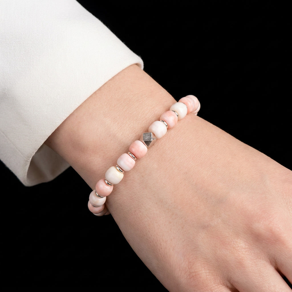 Queen Shell & Meteorite Bracelet