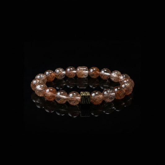 Black Gold Super Crystal x Meteorite Bracelet