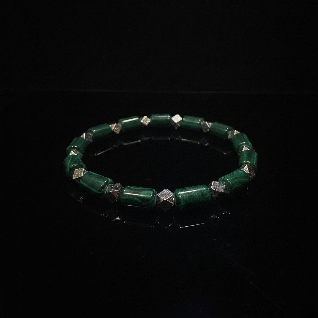 Malachite × Meteorite Energy Bracelet
