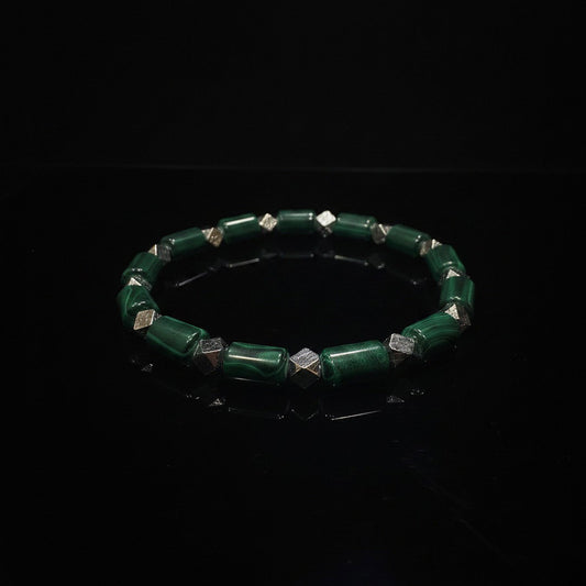Malachite × Meteorite Energy Bracelet