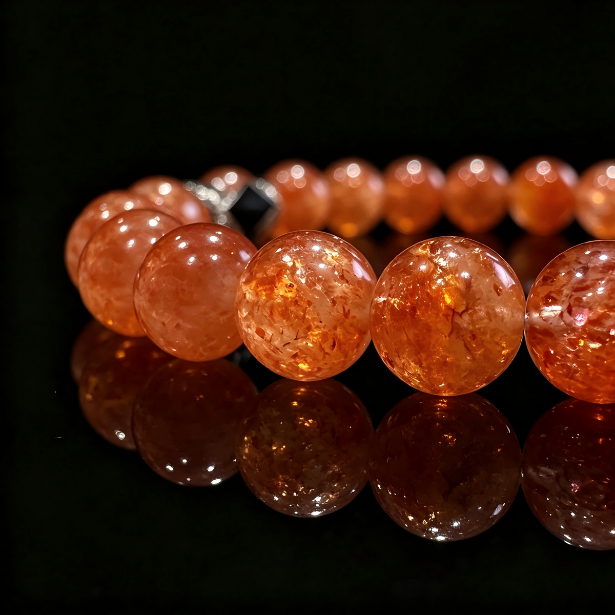 Sunstone & Meteorite Bracelet