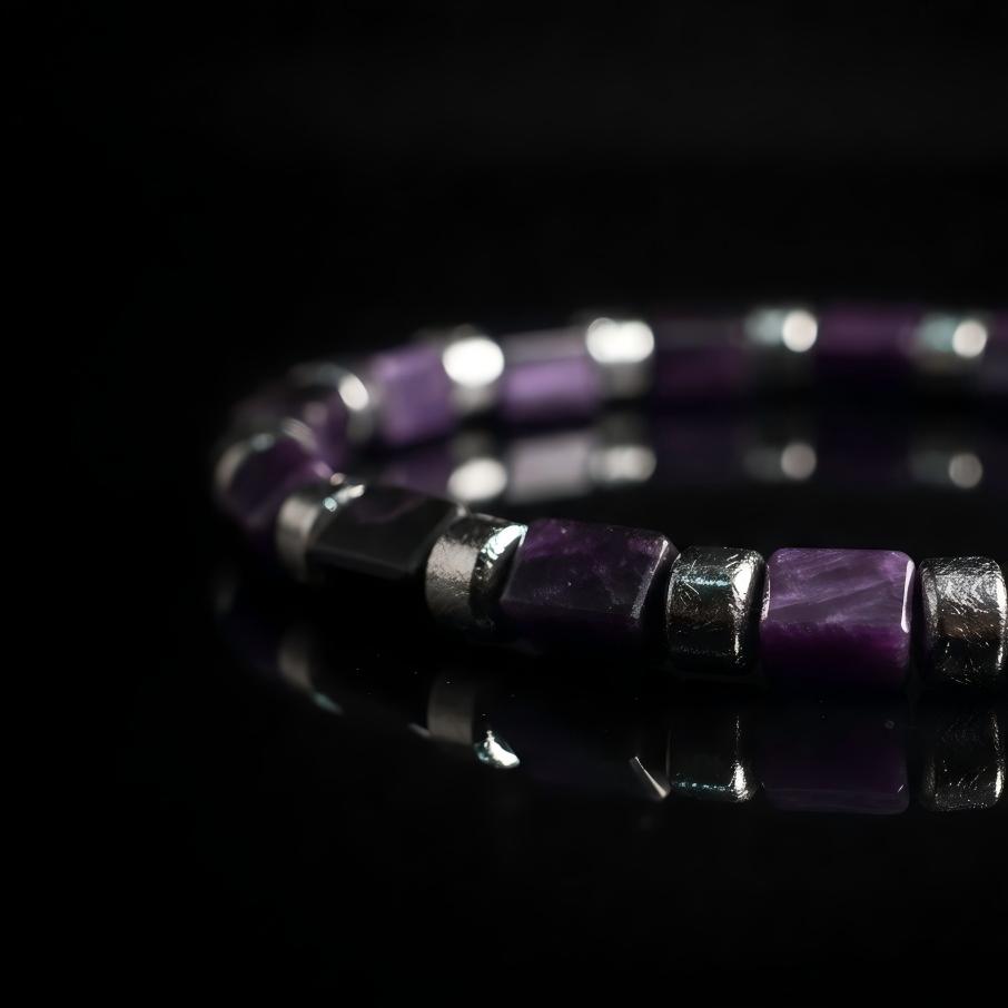 Sugilite & Meteorite Bracelet