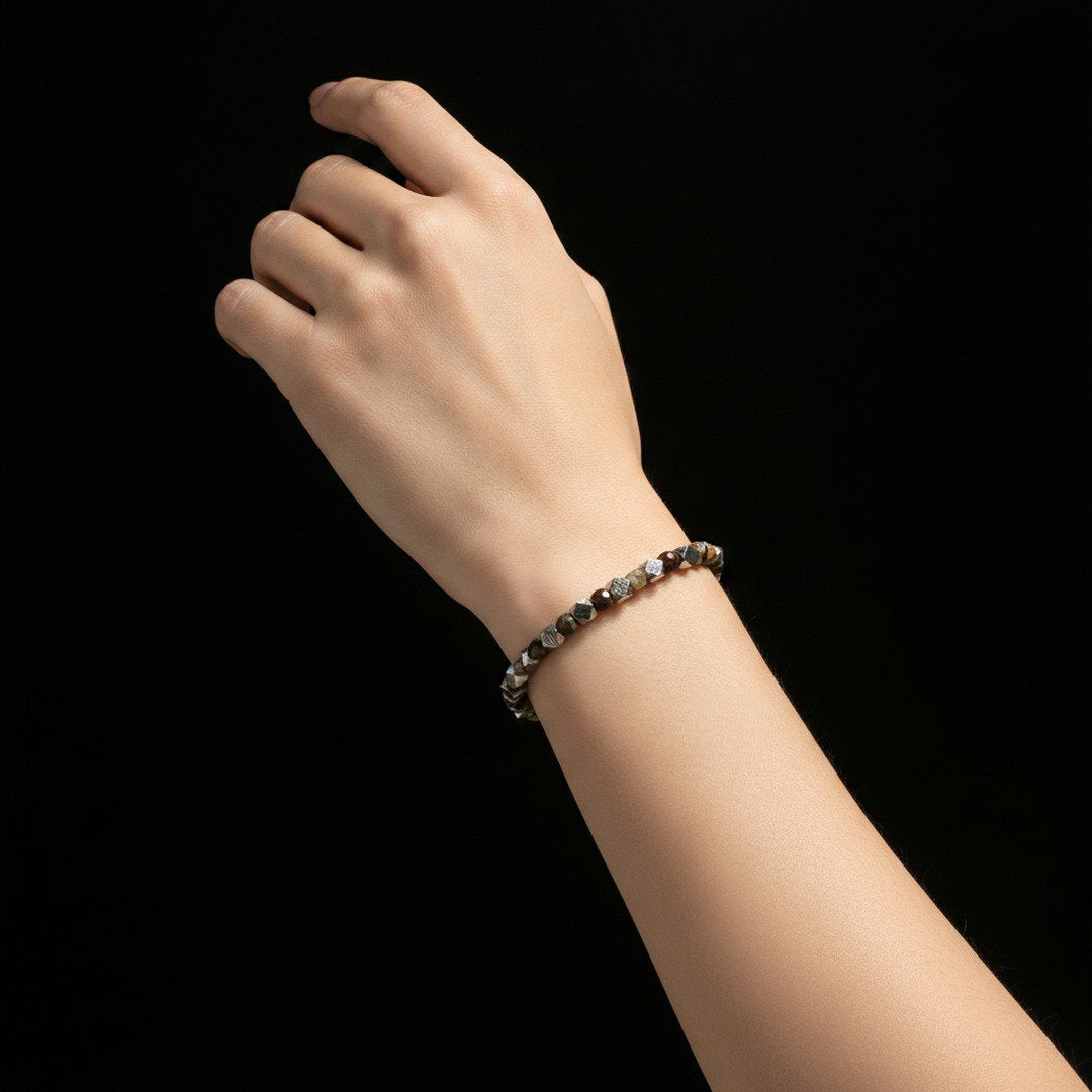Pietersite & Meteorite Bracelet