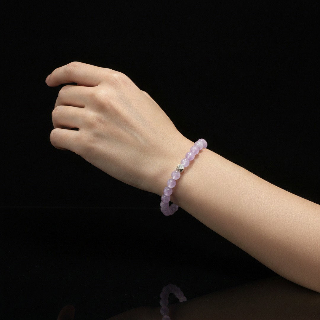 Kunzite & Meteorite Bracelet（6mm）