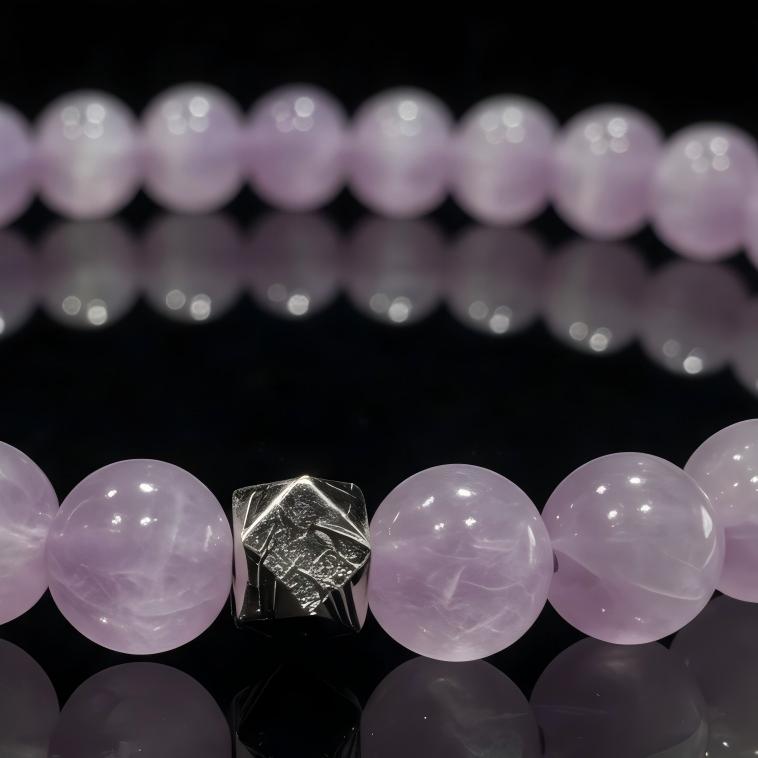 Kunzite & Meteorite Bracelet（6mm）