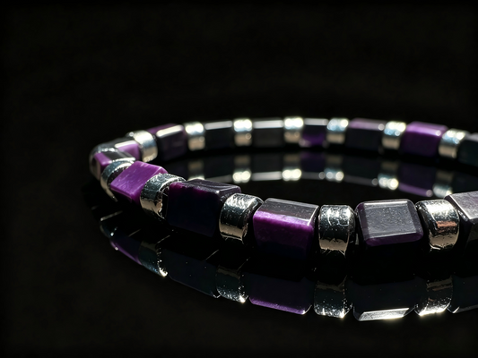 Sugilite × Meteorite Energy Bracelet