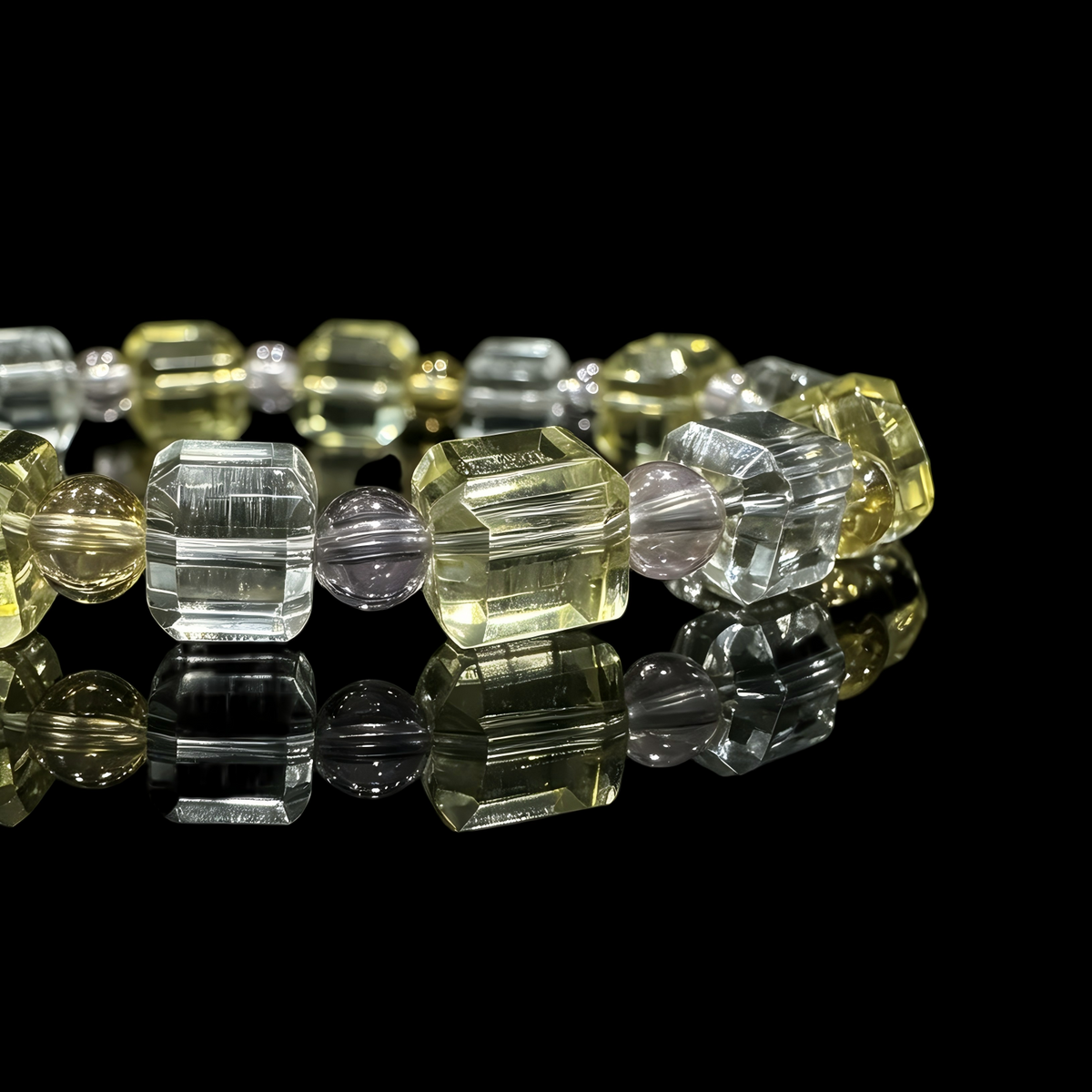 Clear Quartz & Citrine Bracelet