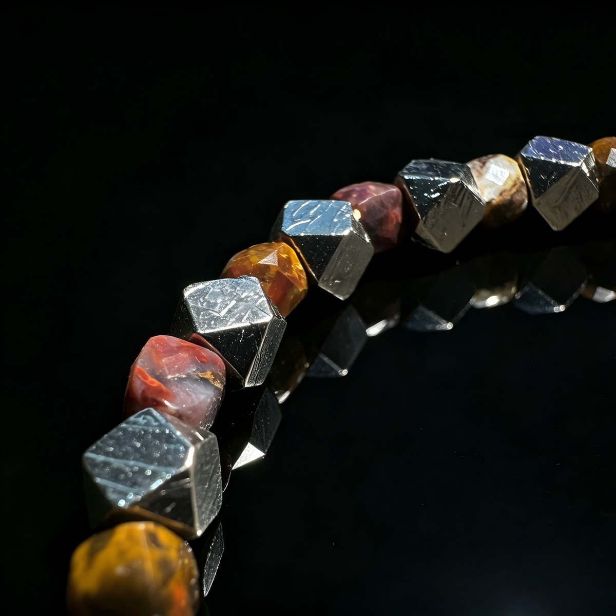 Pietersite & Meteorite Bracelet
