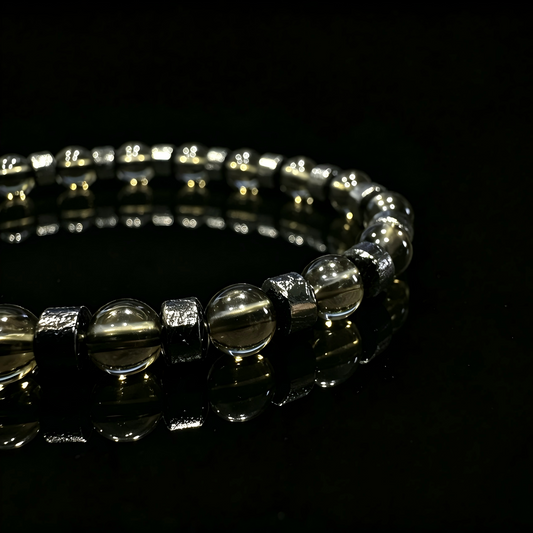 Smoky Quartz × Meteorite Energy Bracelet