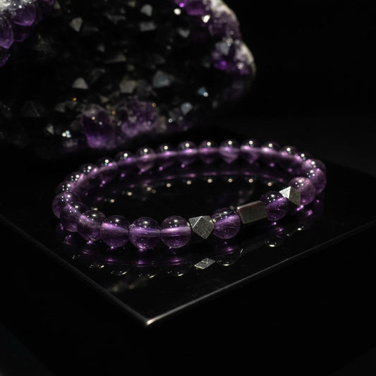 Amethyst × Sugilite × Meteorite Energy Bracelet