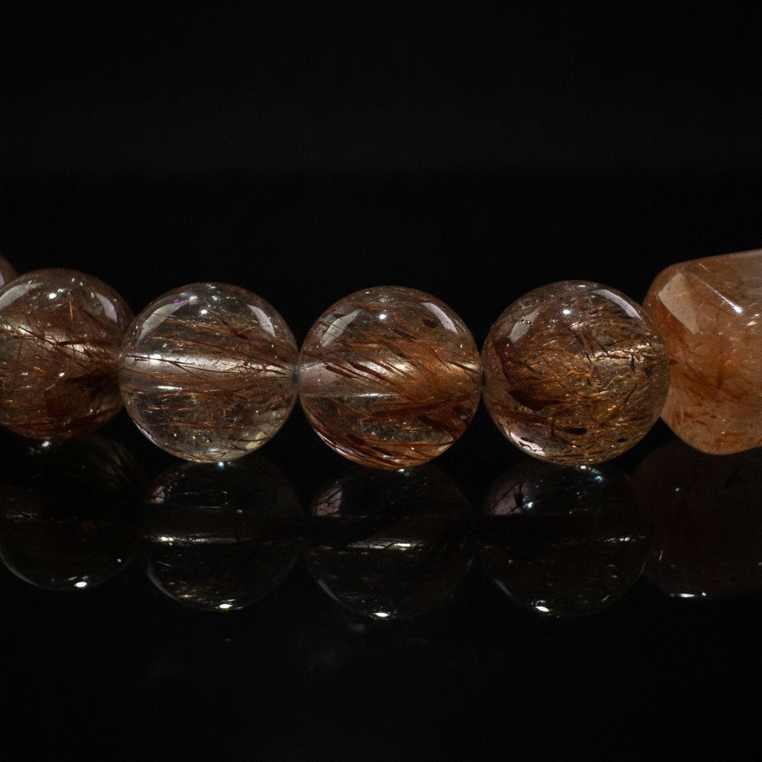 Black Gold Super Crystal x Meteorite Bracelet
