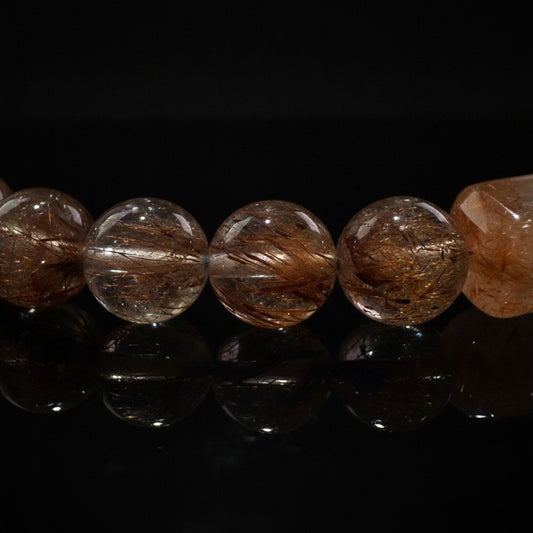 Black Gold Super Crystal x Meteorite Bracelet