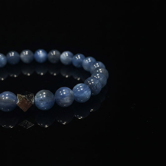 Blue Kyanite × Meteorite Energy Bracelet