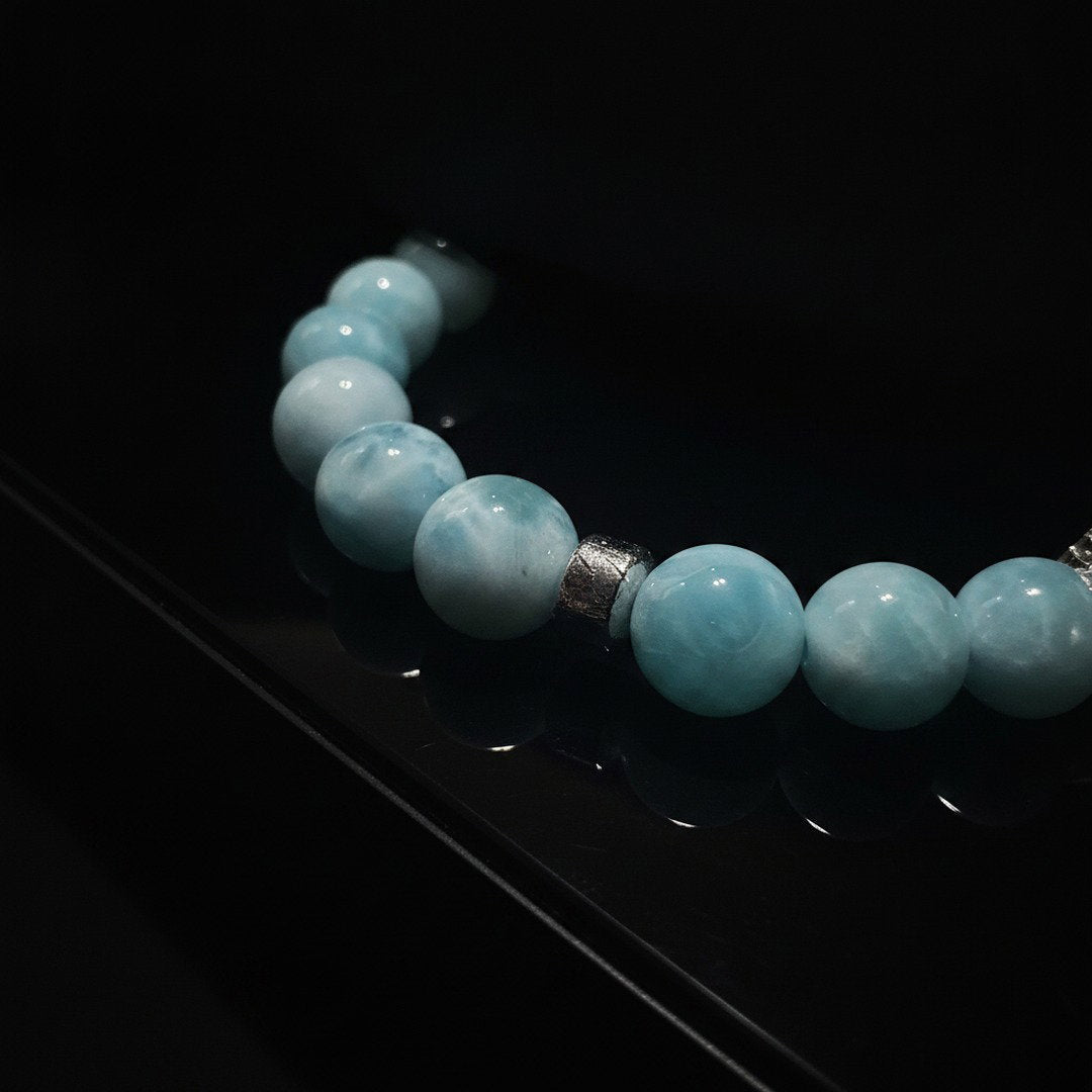 Larimar × Meteorite Energy Bracelet