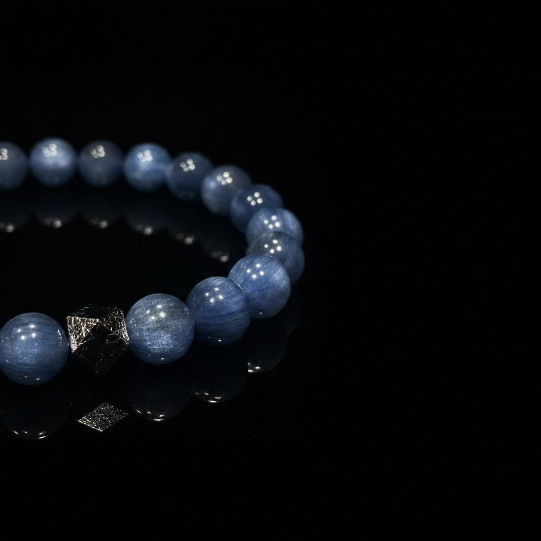 Blue Kyanite × Meteorite Energy Bracelet