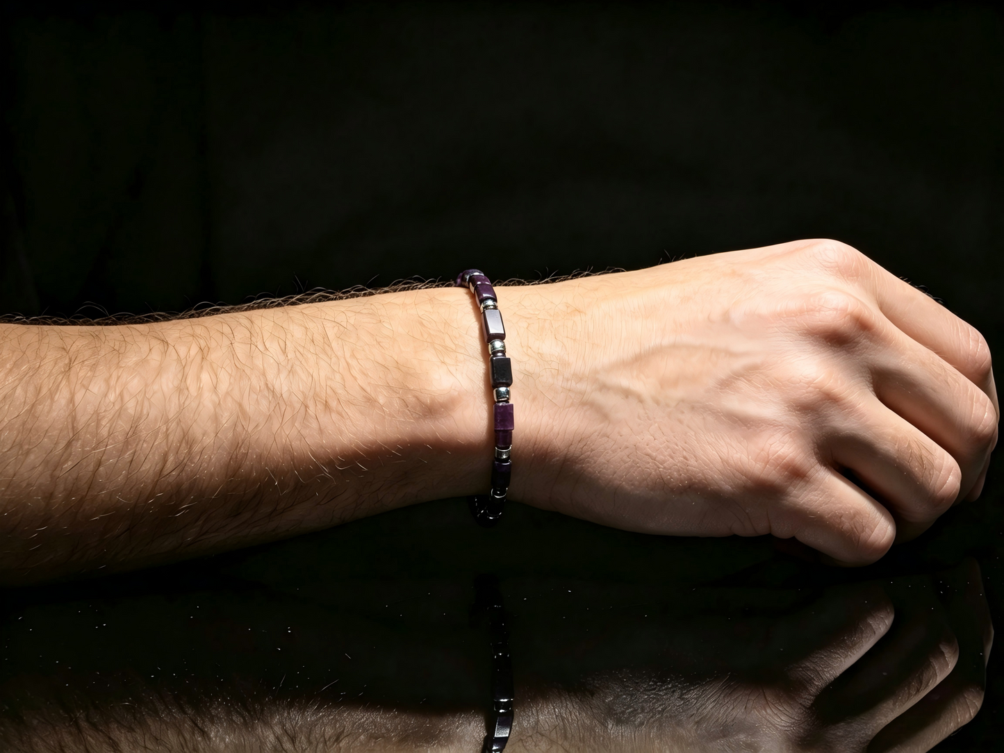 Sugilite × Meteorite Energy Bracelet