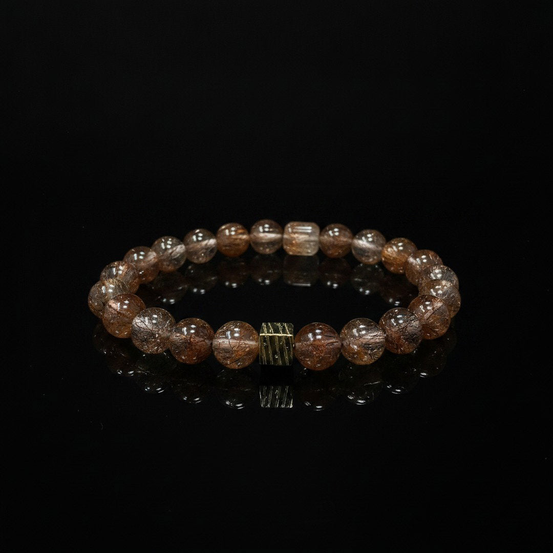 Black Gold Super Crystal x Meteorite Bracelet