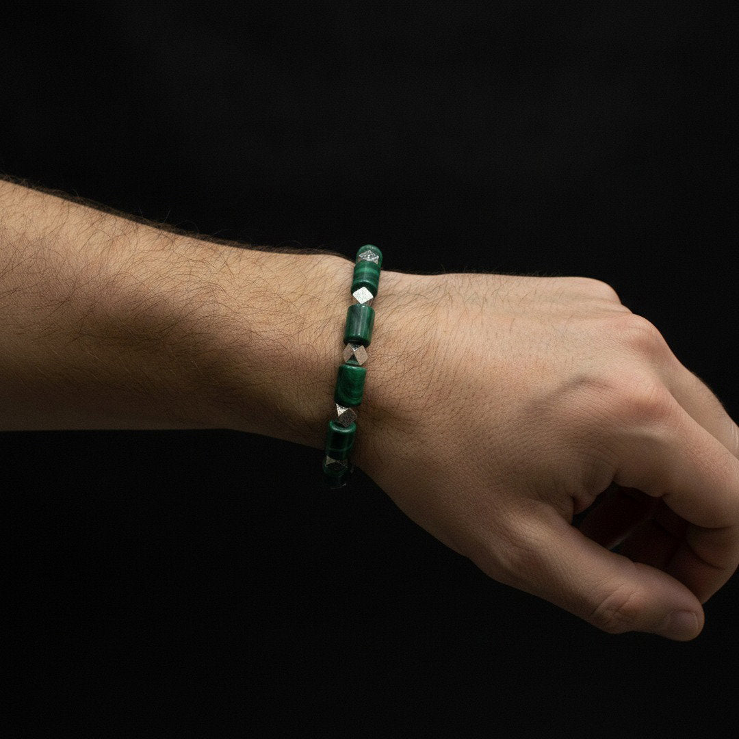 Malachite × Meteorite Energy Bracelet