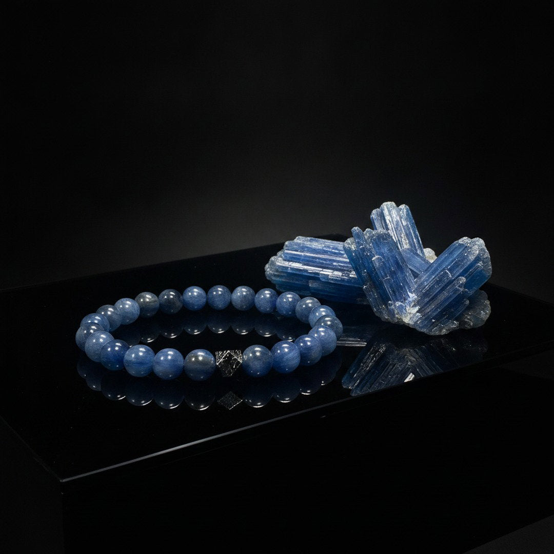 Blue Kyanite × Meteorite Energy Bracelet