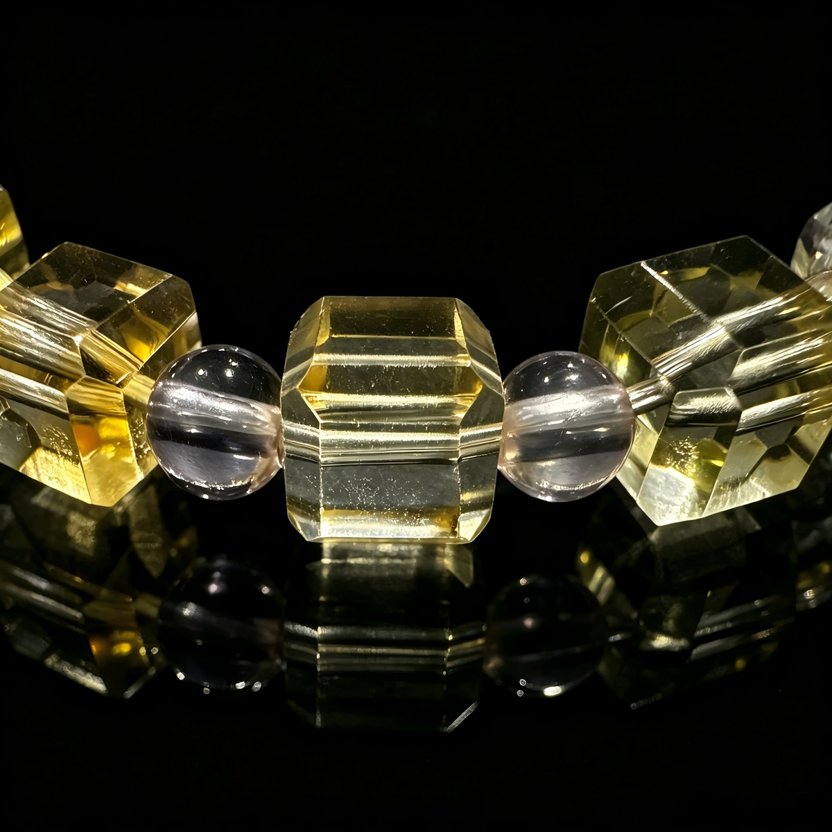 Clear Quartz & Citrine Bracelet