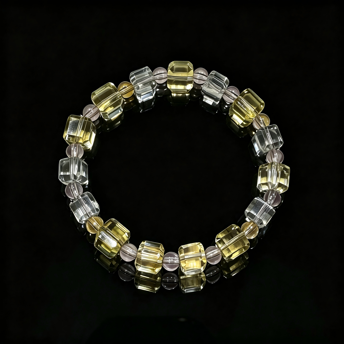 Clear Quartz & Citrine Bracelet