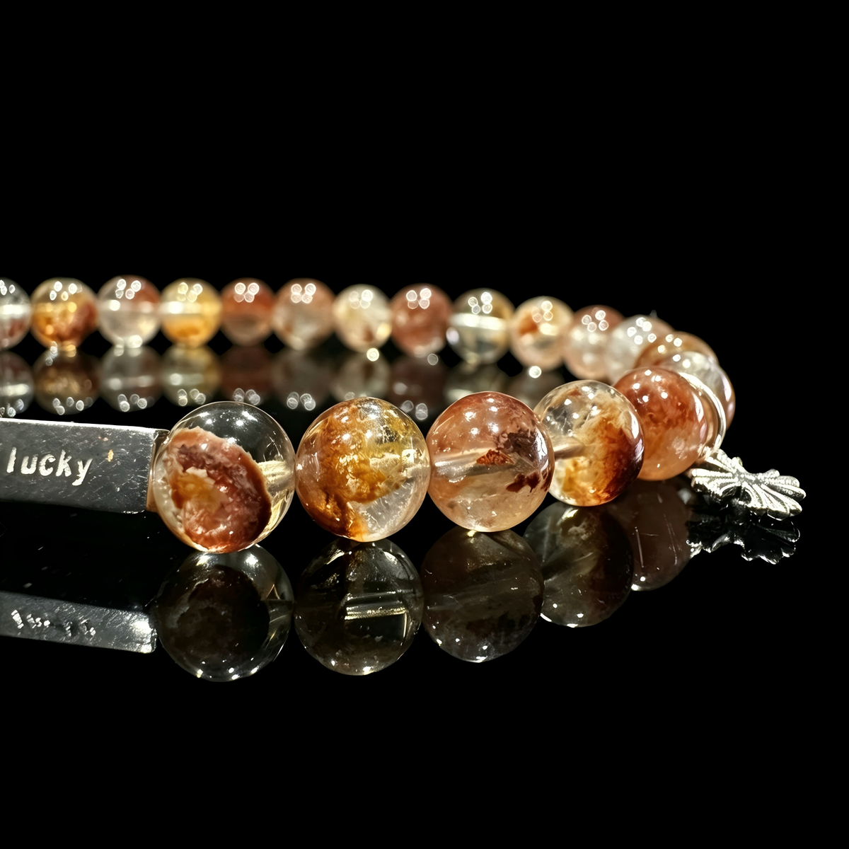 Flower Crystal & Meteorite Bracelet