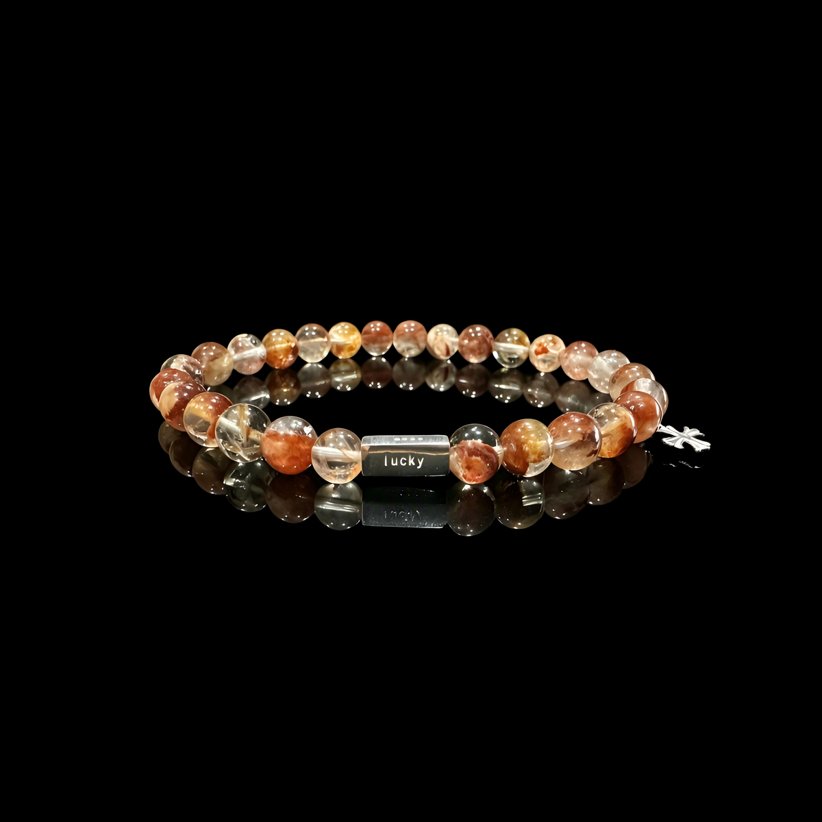 Flower Crystal & Meteorite Bracelet