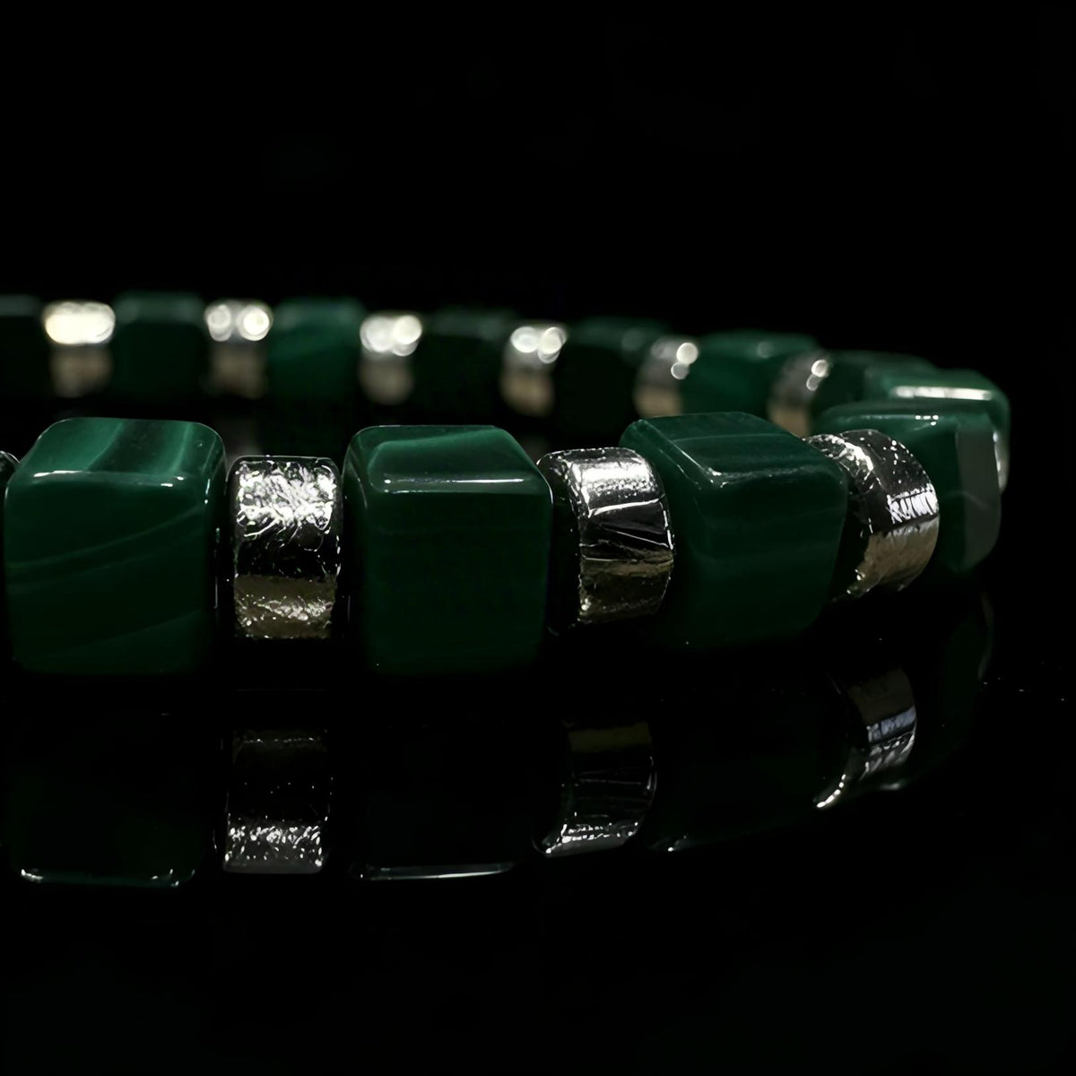 Malachite & Meteorite Bracelet