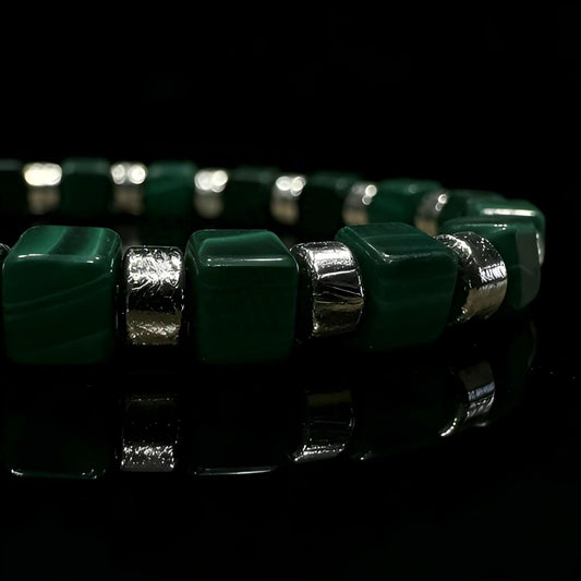 Malachite & Meteorite Bracelet