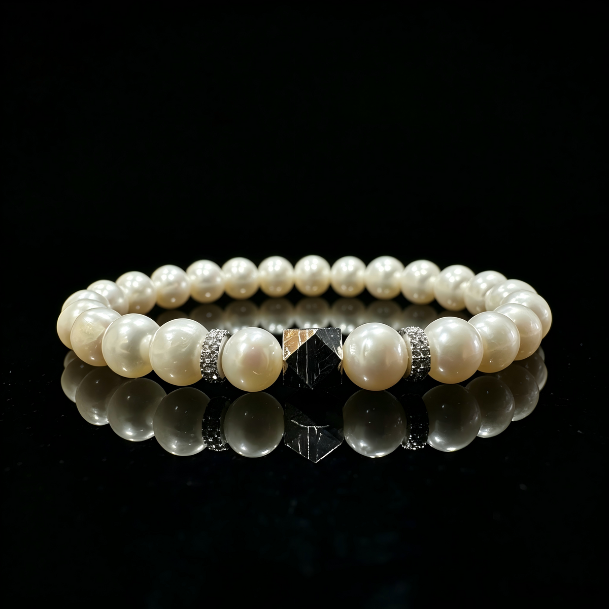Pearl & Meteorite Bracelet