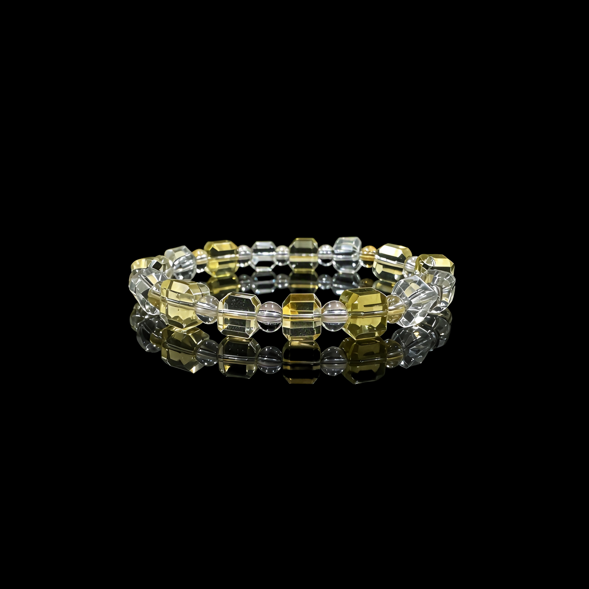 Clear Quartz & Citrine Bracelet