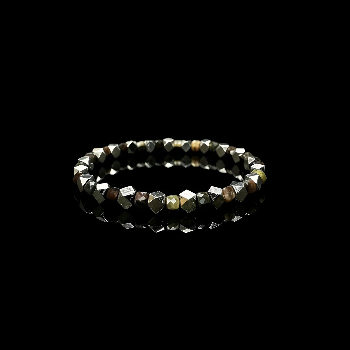 Pietersite & Meteorite Bracelet