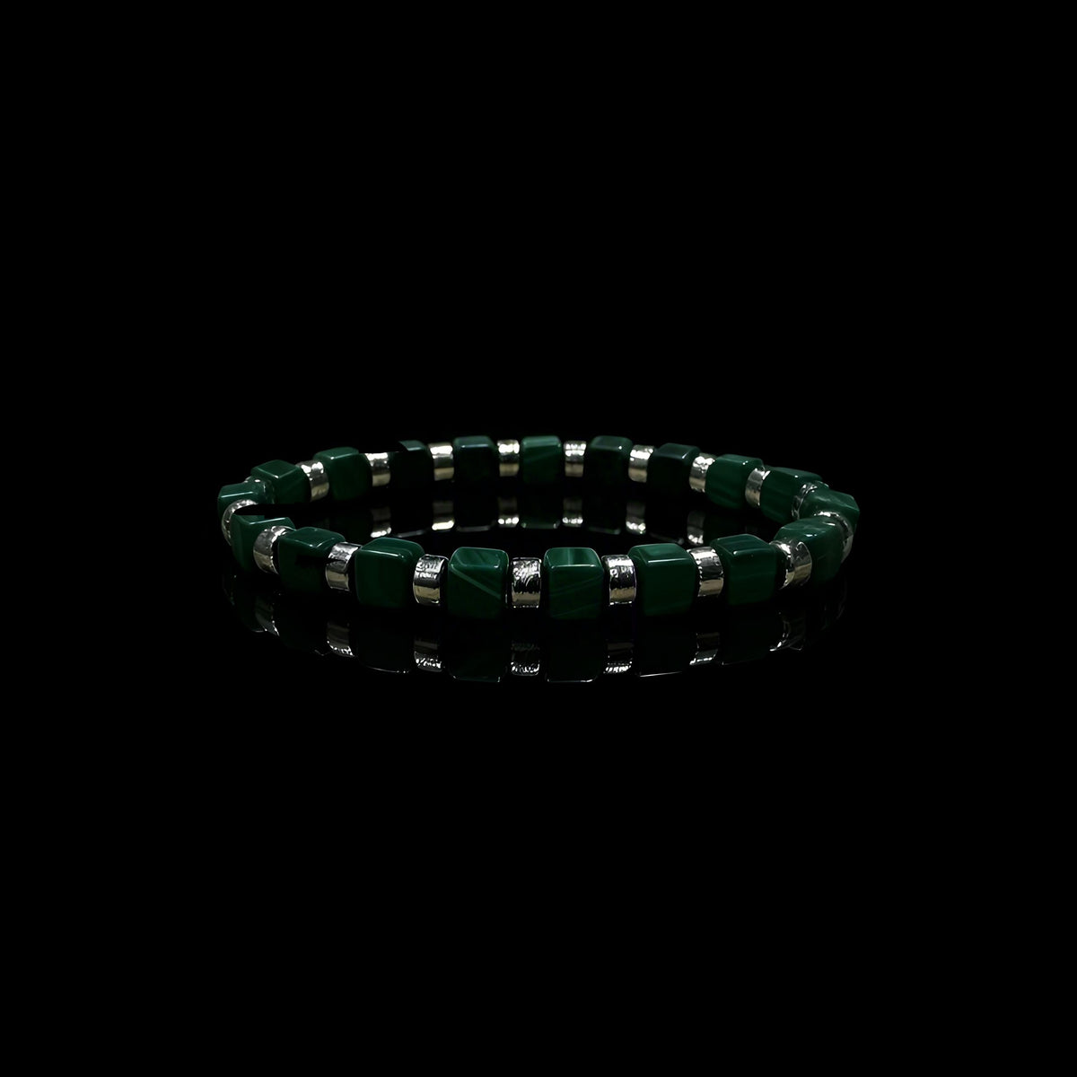 Malachite & Meteorite Bracelet