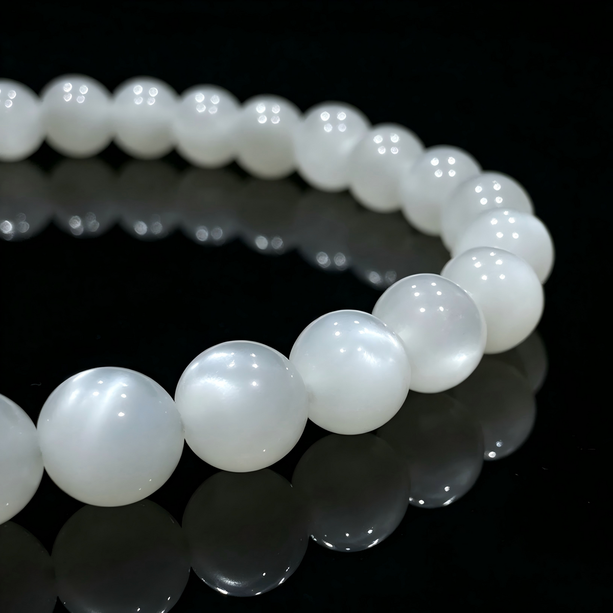 Moonstone & Meteorite Bracelet